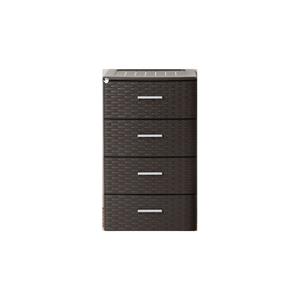PlasticForte Bureau organizer - 4 lades - rotan bruin - x x 61 cm - Ladeblok -