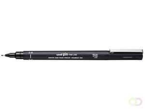 Uni-ball Uni Pin fineliner, ronde punt, 0,9 mm, zwart