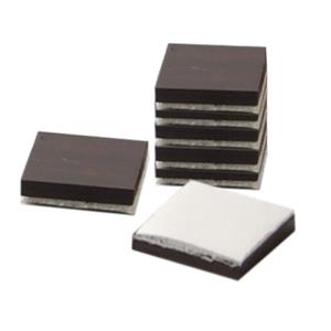 Merkloos Magneten - 12x st - met plakstrip - zwart - 2 x 2 cm - vierkant - koelkast/whiteboard -