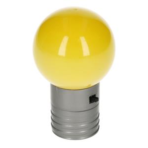 Merkloos Geel magneet LED lampje 4,5 cm -