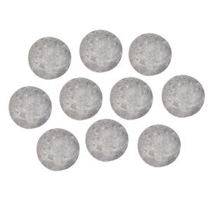 Rayher hobby materialen Magneten rond - grijs - 10x stuks - 10 x 1 mm - Hobby artikelen -