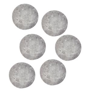 Rayher hobby materialen Magneten rond - zelfklevend - grijs - 6x stuks - 15 x 3 mm - Hobby artikelen -