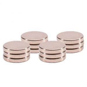 Merkloos 12x Ronde koelkast/whiteboard magneten 1 cm zilver -