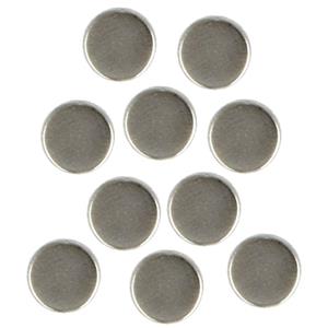 AMIG Magneten setje rond - zilver - 10x stuks - 10 x 3 mm - Hobby artikelen/Memobord/Koelkast -