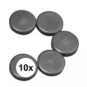 Rayher hobby materialen 10x ronde magneten 20 x 5 mm -