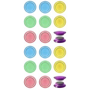Westscottt Whiteboard/koelkast magneten extra sterk - 20x - pastel - 3 cm -