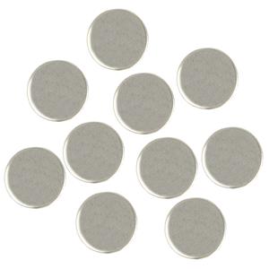AMIG Magneten setje rond - zilver - 10x stuks - 14 x 4 mm - Hobby artikelen/Memobord/Koelkast -
