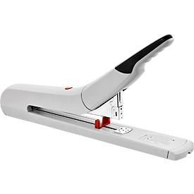 Novus Bloknietmachine  B 56XL, voor nieten type 23/8, tot 170 vel, tot 100 nietjes, laadmechanisme, ABS, papierstop, vol metaal, grijs