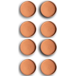 Zeller Whiteboard/koelkast magneten extra sterk - 8x - rose goud - 2 cm -