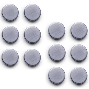 Zeller Magneten - 12x stuks - extra sterk - 2,7 cm - RVS - rond -