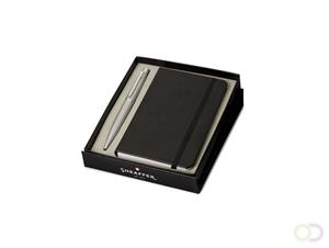 Sheaffer SF-G2940051-4 Balpen VFM Giftset Silver Nickel Plated + A6 Notebook