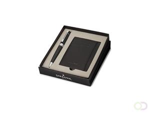 Sheaffer SF-G2931251-2 Balpen 300 M Giftset Glossy Black Chrome Plated + Creditcardhouder