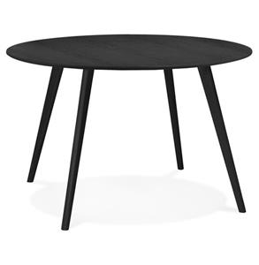 Meubelen-Online Eettafel Camden rond 120cm zwart