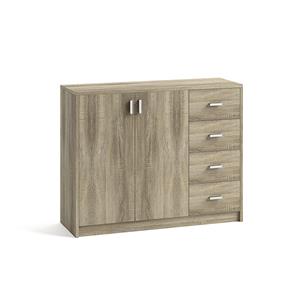 Huisenthuis.nl Lage dichte kast Edwin Sonoma 106x36x84 cm