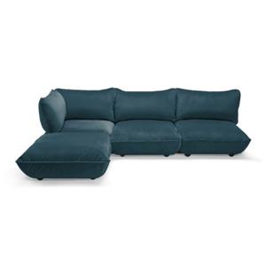 Fatboy sumo corner sofa velvet recycled petrol