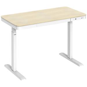 Zit-sta-bureau Elektrisch in hoogte verstelbaar Hoogte: 720 tot 1200 mm (b x d) 1180 mm x 600 mm Wit, Hout (licht) SP-SSD-WN01 SP-12061128