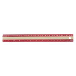 Merkloos Rode liniaal 30 cm -