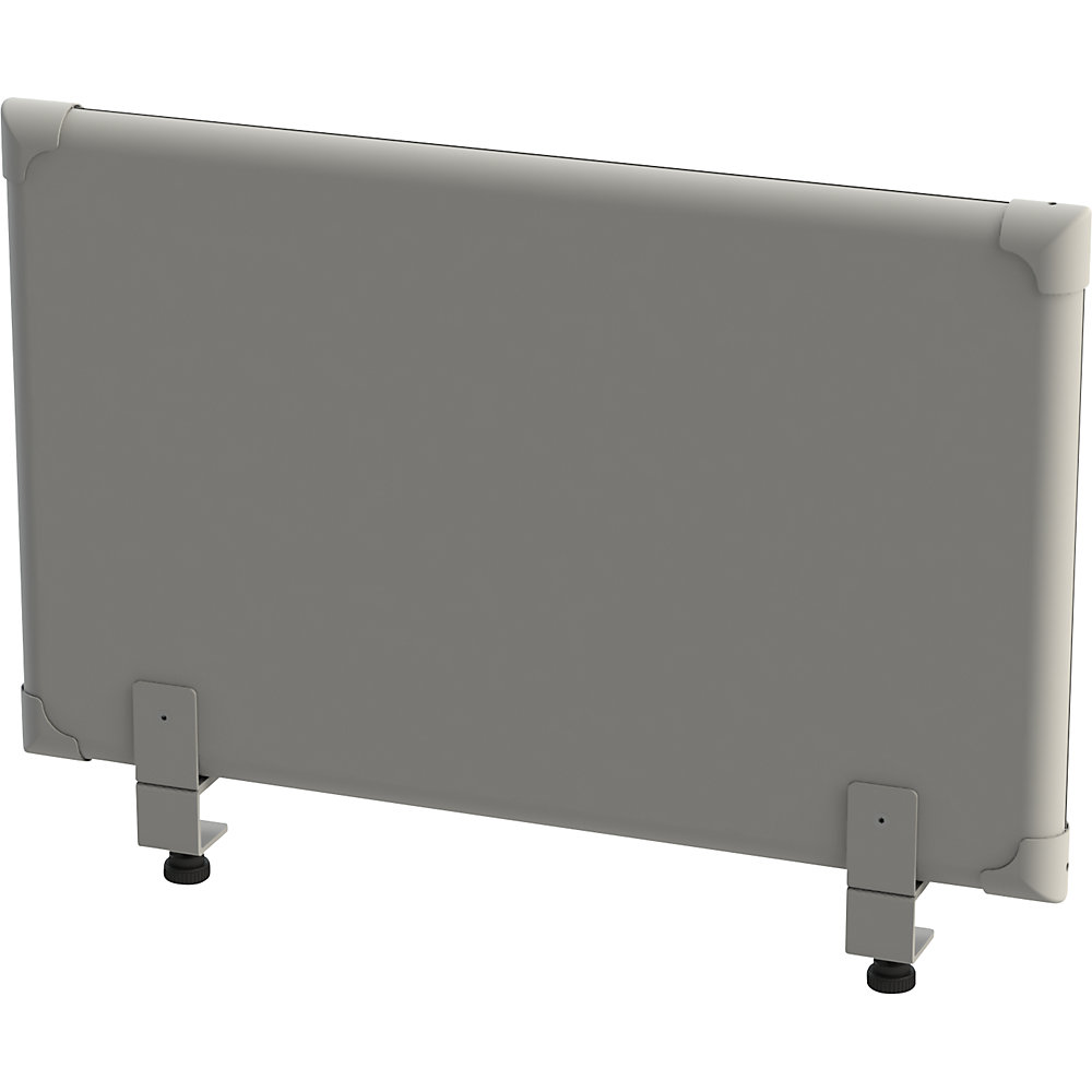 Eurokraft pro Akoestisch bovenpaneel voor op de tafel, hoogte 450 mm, breedte 800 mm, grijs