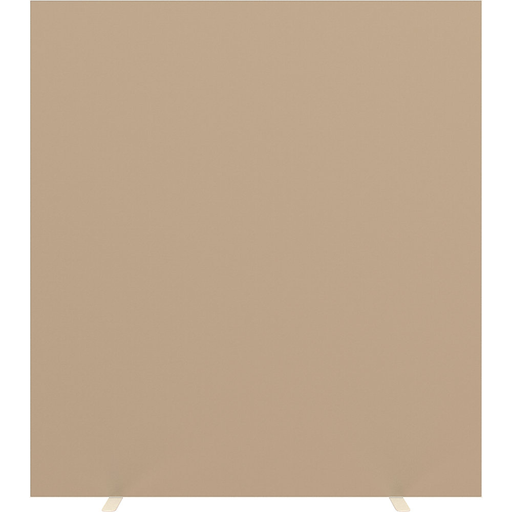 EasyScreen Scheidingswand , h x d = 1740 x 390 mm, met geluidsisolatie, zand, breedte 1600 mm