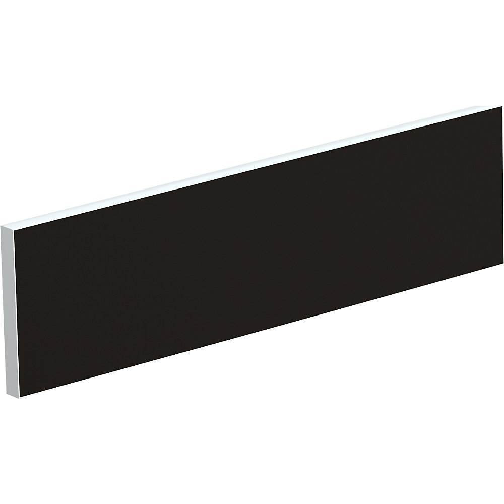 EasyDesk Scheidingswand voor teambureaus, breedte 1400 mm, bekleding zwart