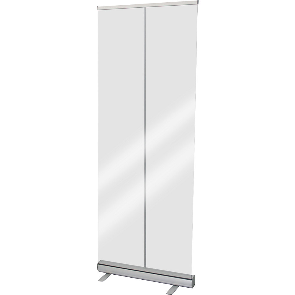 Roll-Up hygiënische beschermingswand, h x d = 2100 x 300 mm, transparant, breedte 850 mm