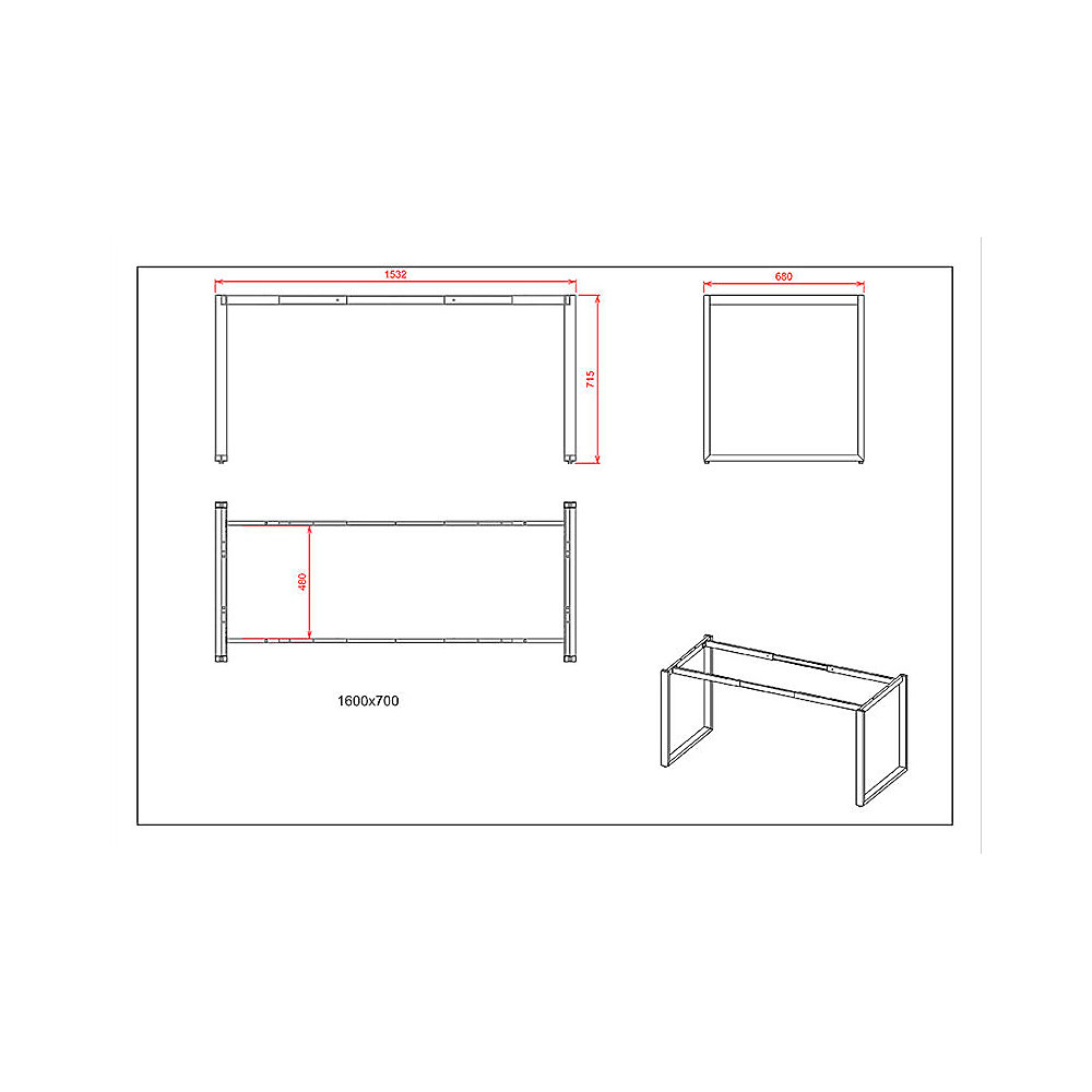 Multifunctionele tafel DUO-O Trend, recht blad, afgeronde hoeken, diepte 800 mm, breedte 1400 mm, wit / zilverkleurig