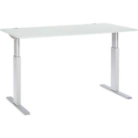 Schäfer Shop Select Schäfer Shop  Select Complete set bureautafel en verrijdbaar ladeblok ERGO-T, ééntraps in hoogte verstelbaar, tafel B 1600 mm, lichtgrijs
