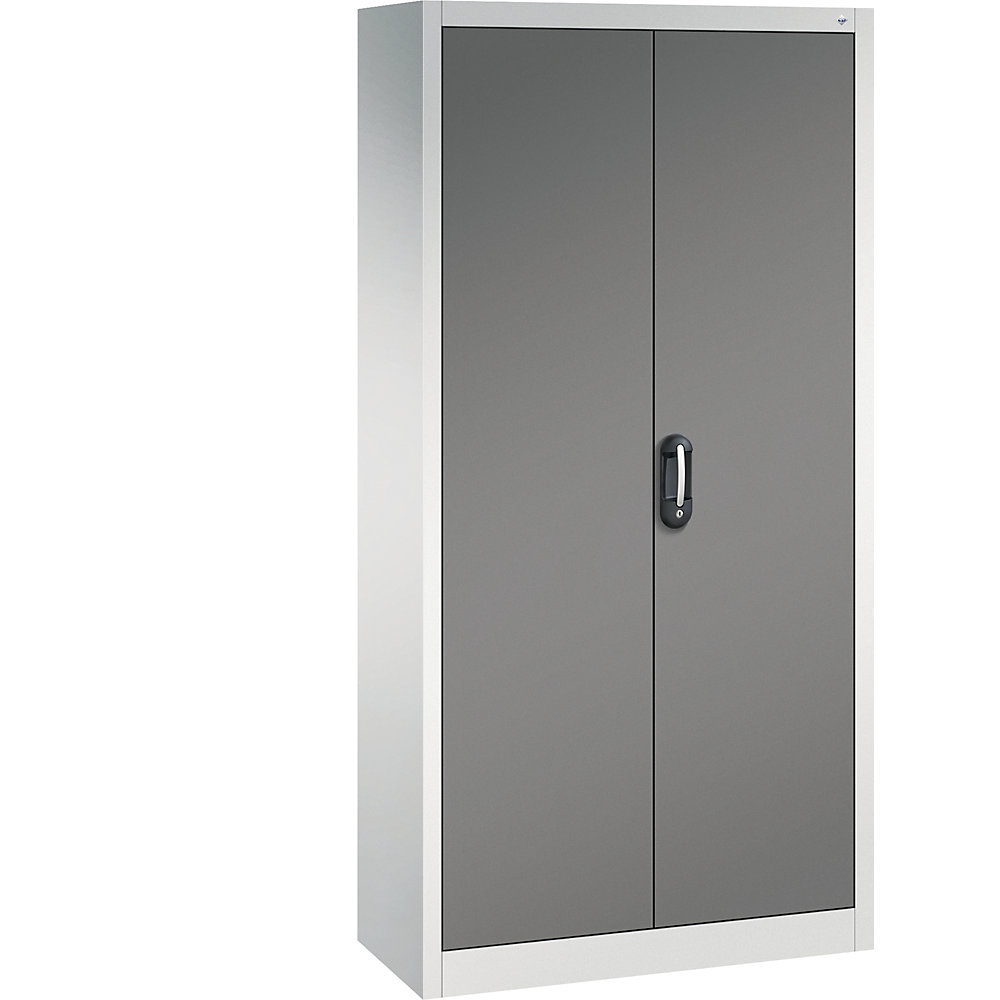 C+P ACURADO universele kast, b x d = 930 x 400 mm, lichtgrijs / vulkaangrijs, vanaf 2 stuks