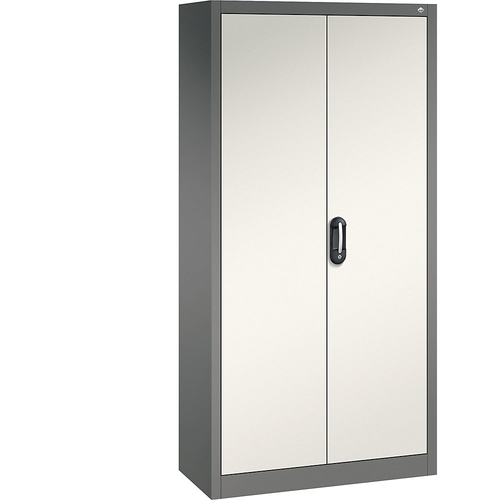 C+P ACURADO universele kast, b x d = 930 x 400 mm, vulkaangrijs / parelwit, vanaf 2 stuks
