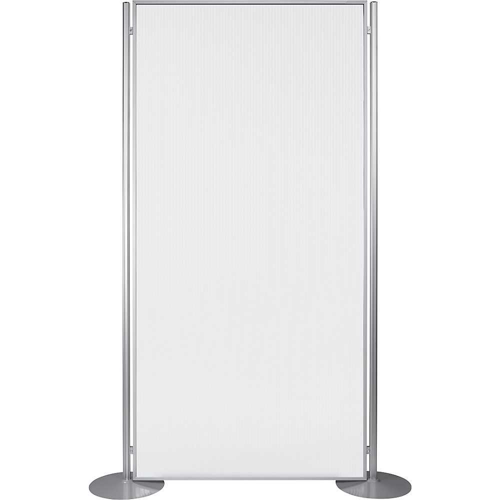 Magnetoplan Hygiëne- en veiligheidsruimteverdeler PROFESSIONAL, transparant, h x b x d = 2000 x 1000 x 300 mm, transparant, met poten