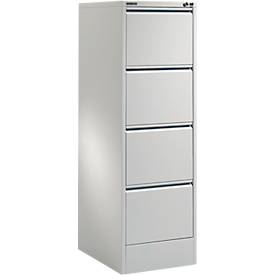 Hangmappenkast MS iCONOMY, staal, 1 rij, open frame B 425 mm, aluminium zilver (RAL 9006)