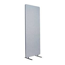 Akoestische scheidingswand - B 600 x H 1680 mm - lichtgrijs