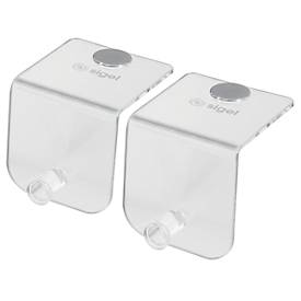 Sigel Akoestisch toebehoren flipover haken Sound Balance, acryl, transparant, met magneet, B 60 x D 60 x H 63 mm