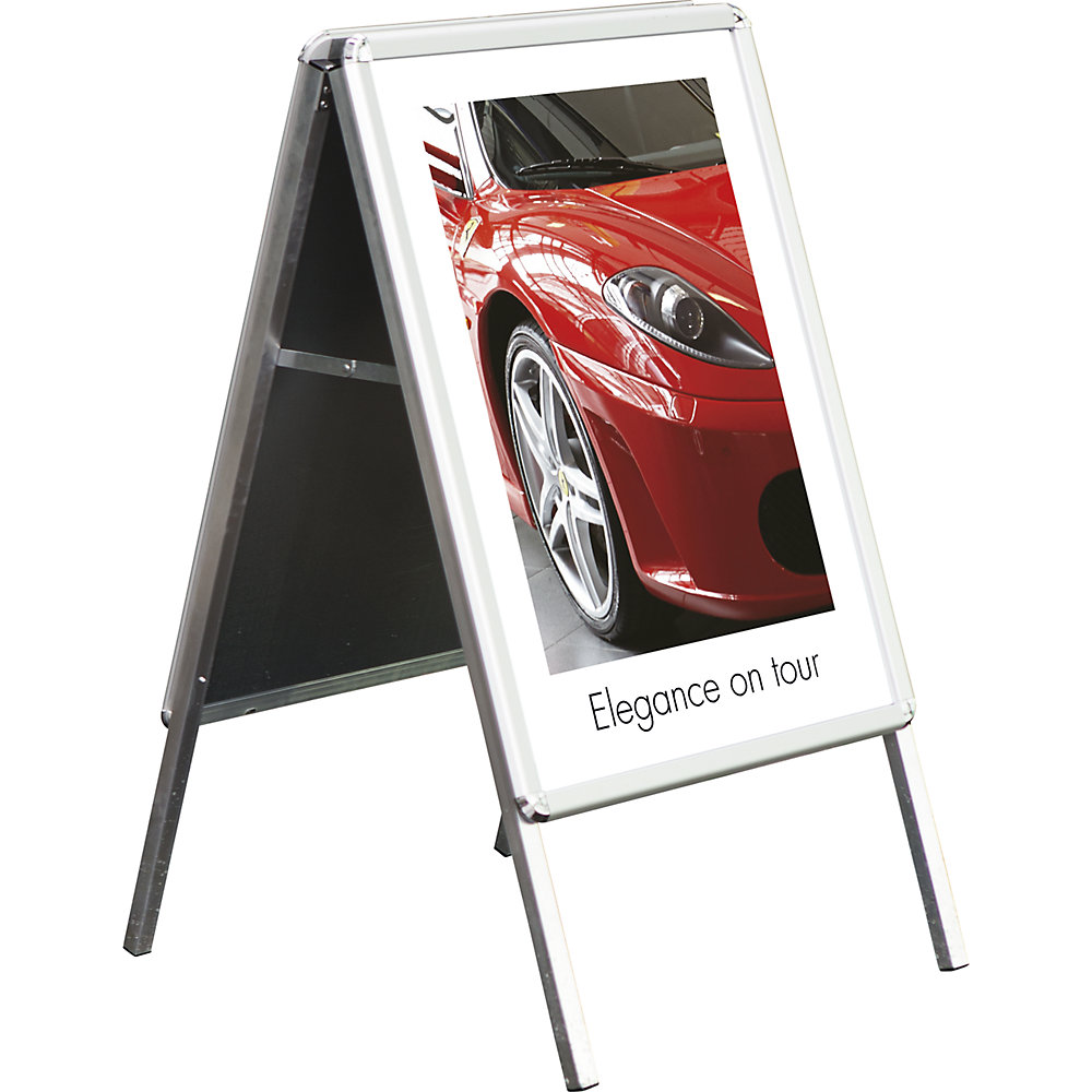 Inklapbare reclamestandaard WEERBESTENDIG, h x b x d = 1120 x 639 x 744 mm, vanaf 3 st.