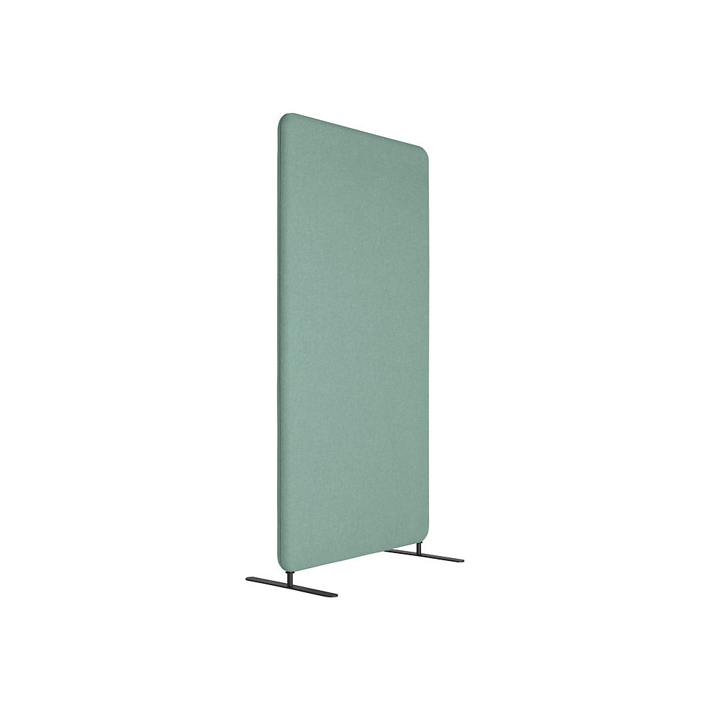 Akoestische scheidingswand Softline Salsa, textiel, h x b = 1360 x 1000 mm, groen