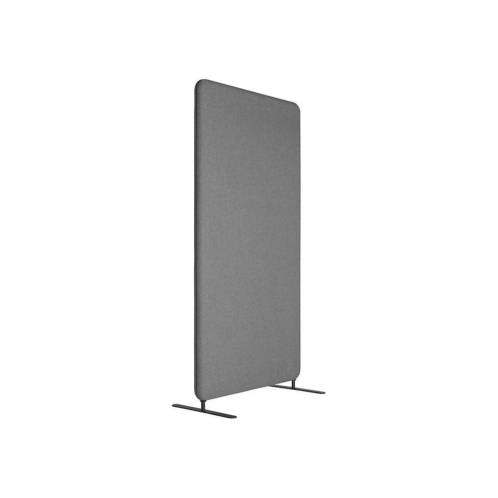 Akoestische scheidingswand Softline Salsa, textiel, h x b = 1500 x 1000 mm, grijs