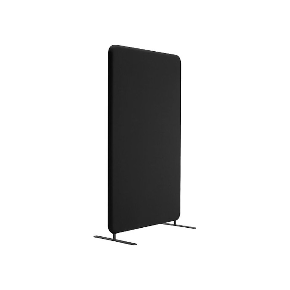 Akoestische scheidingswand Softline Event, textiel, h x b = 1360 x 800 mm, zwart