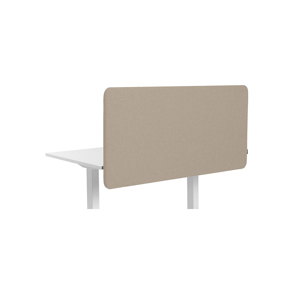 Akoestische bureauscheidingswand Softline Salsa, naar beneden hangend, hoogte 650 mm, textiel, breedte 1800 mm, beige