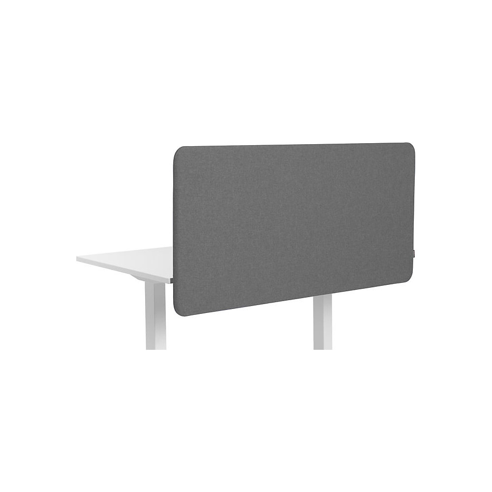 Akoestische bureauscheidingswand Softline Salsa, naar beneden hangend, hoogte 650 mm, textiel, breedte 1000 mm, grijs