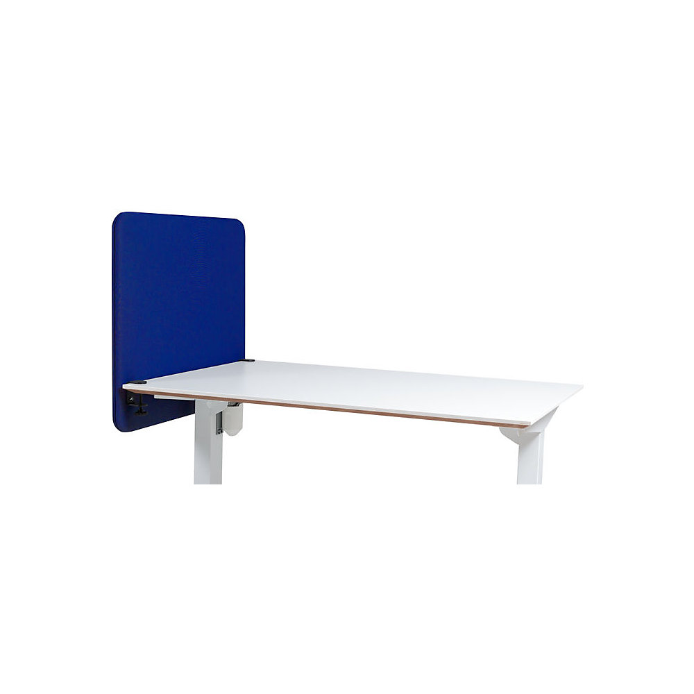 Akoestische bureauscheidingswand Softline Event, naar beneden hangend, hoogte 650 mm, textiel, breedte 800 mm, blauw
