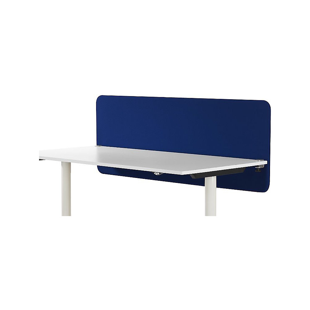 Akoestische bureauscheidingswand Softline Event, naar beneden hangend, hoogte 650 mm, textiel, breedte 1600 mm, blauw