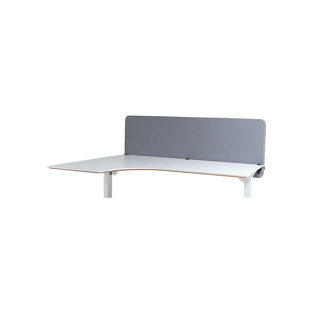 Akoestische bureauscheidingswand Softline Event, naar beneden hangend, hoogte 650 mm, textiel, breedte 1800 mm, zwart
