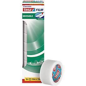 Tesa folie, mat/onzichtbaar, 10 m x 19 mm, 8 rollen