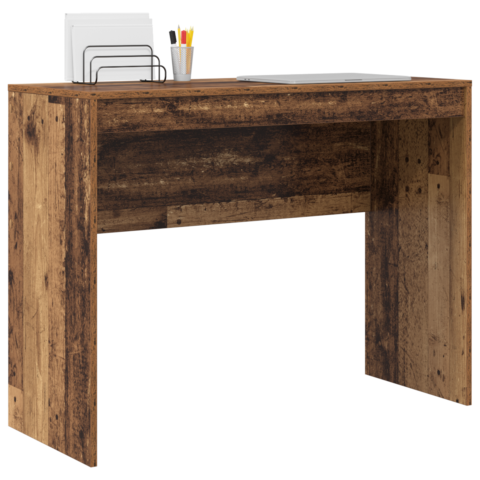 vidaXL Bureau van Gerecycled Hout 100x40x76 cm