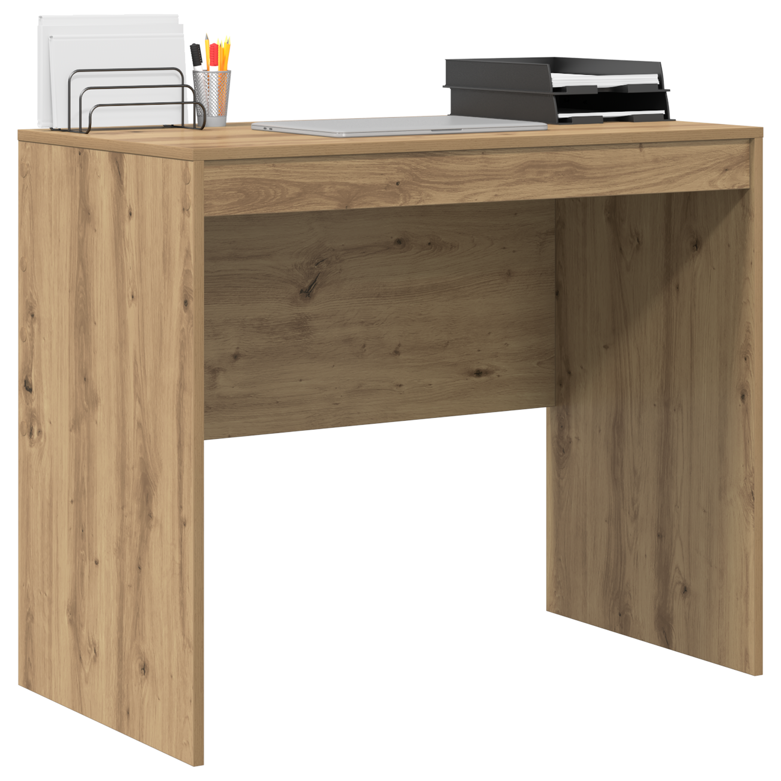 vidaXL Bureau Artisan Eik 90x50x76 cm Geengineerd Hout
