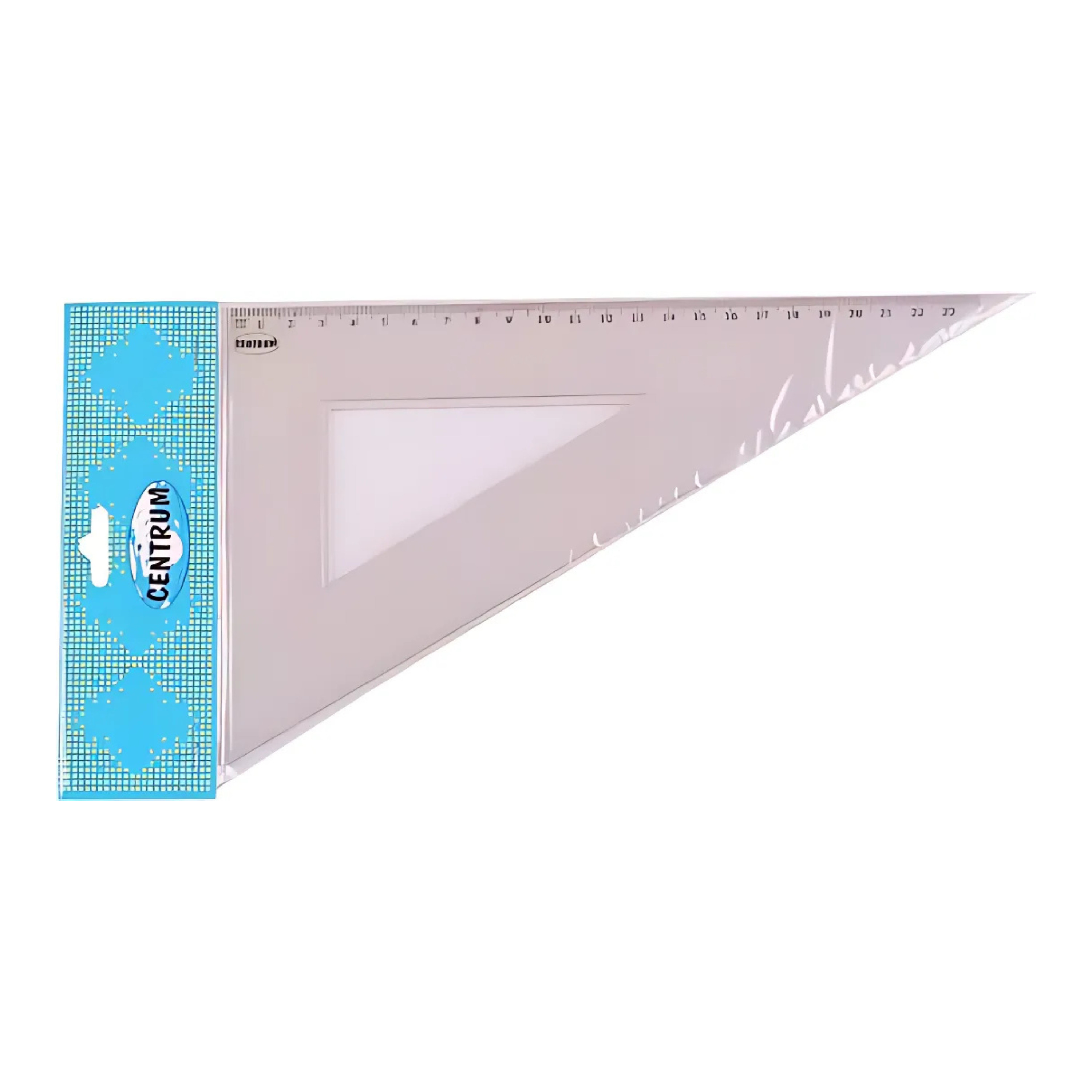 Centrum Tekendriehoek - 30*60 graden - kunststof - L23 cm - school/kantoor -