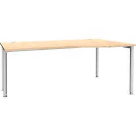 Schäfer Shop Genius Schäfer Shop  Genius Bureautafel in vrije vorm MODENA FLEX, aanbouw rechts, esdoorn