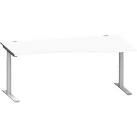 Schäfer Shop Genius bureau MODENA FLEX, aanbouw rechts, wit