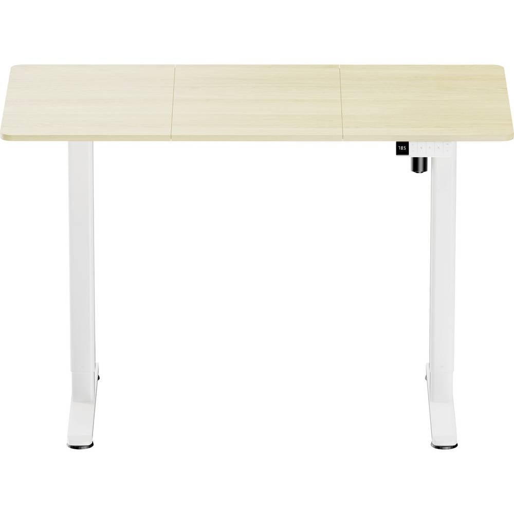 SpeaKa Professional Zit-sta-bureau Elektrisch in hoogte verstelbaar Hoogte: 720 tot 1200 mm (b x d) 1200 mm x 600 mm Wit, Hout (licht) SP-SSD-WN02 SP-13497420