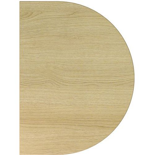 Hjh OFFICE PRO La60 W, Melamine-gecoate spaanplaat, Walnoot / Wit